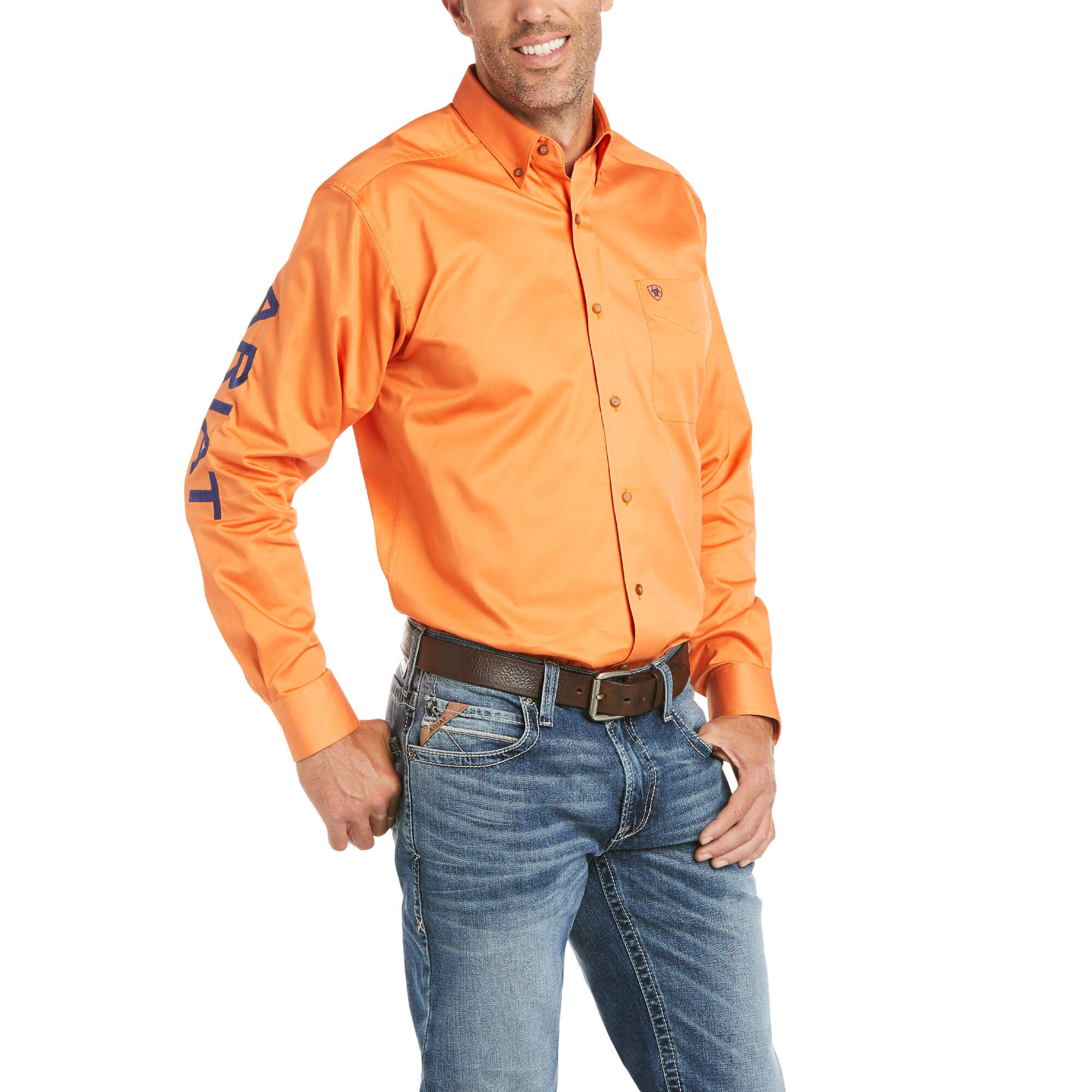 Team Logo Twill Fitted Shirt