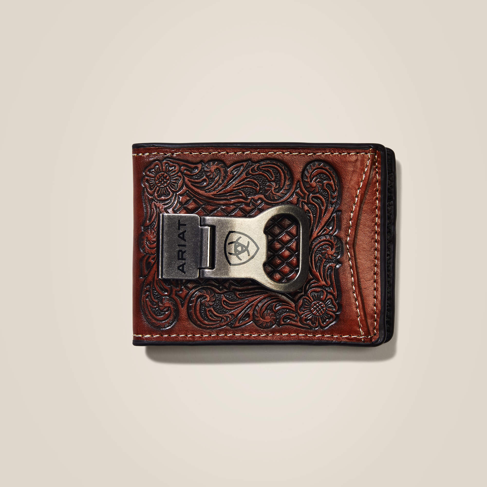 Bifold W/ Clip Wallet Diamond Plate