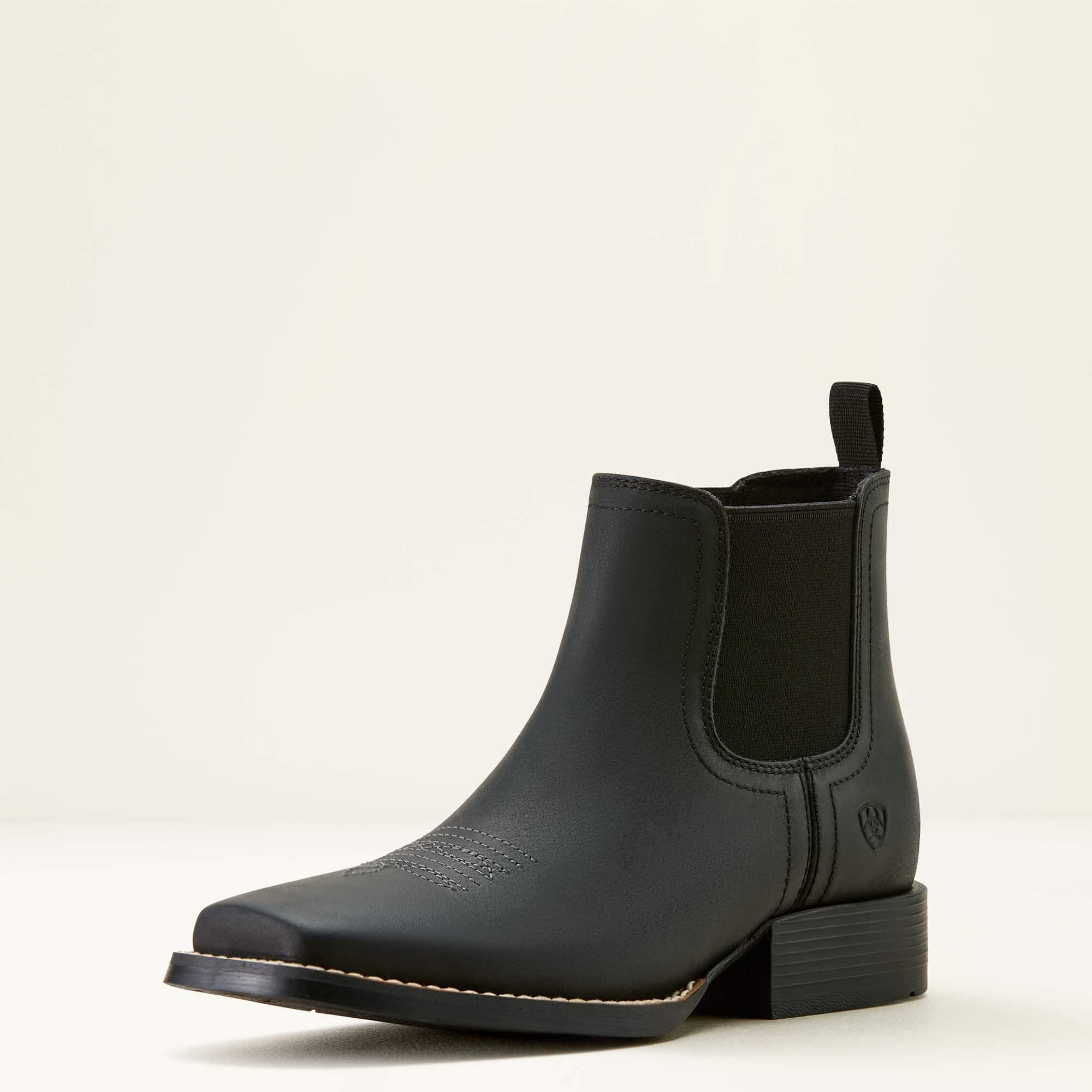 Booker Chelsea Wide Square Toe Western Boot