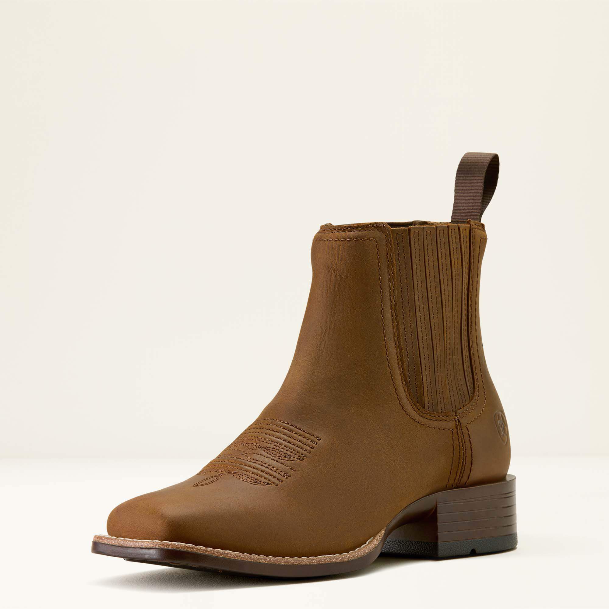 Booker Chelsea Wide Square Toe Western Boot