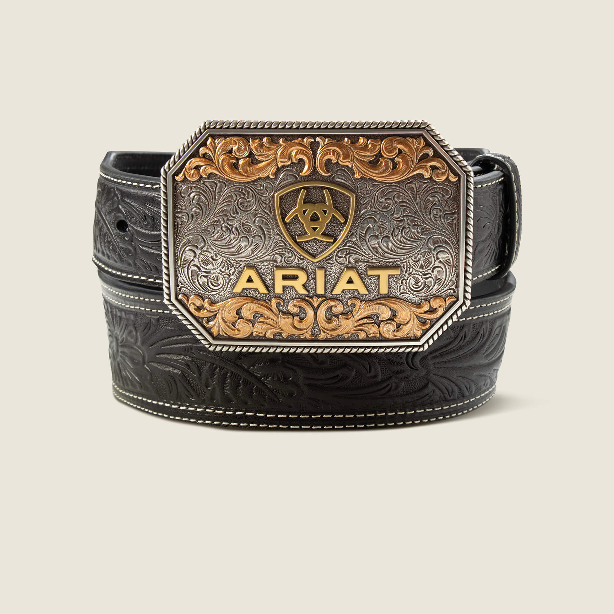 Floral Tooled Taper Belt