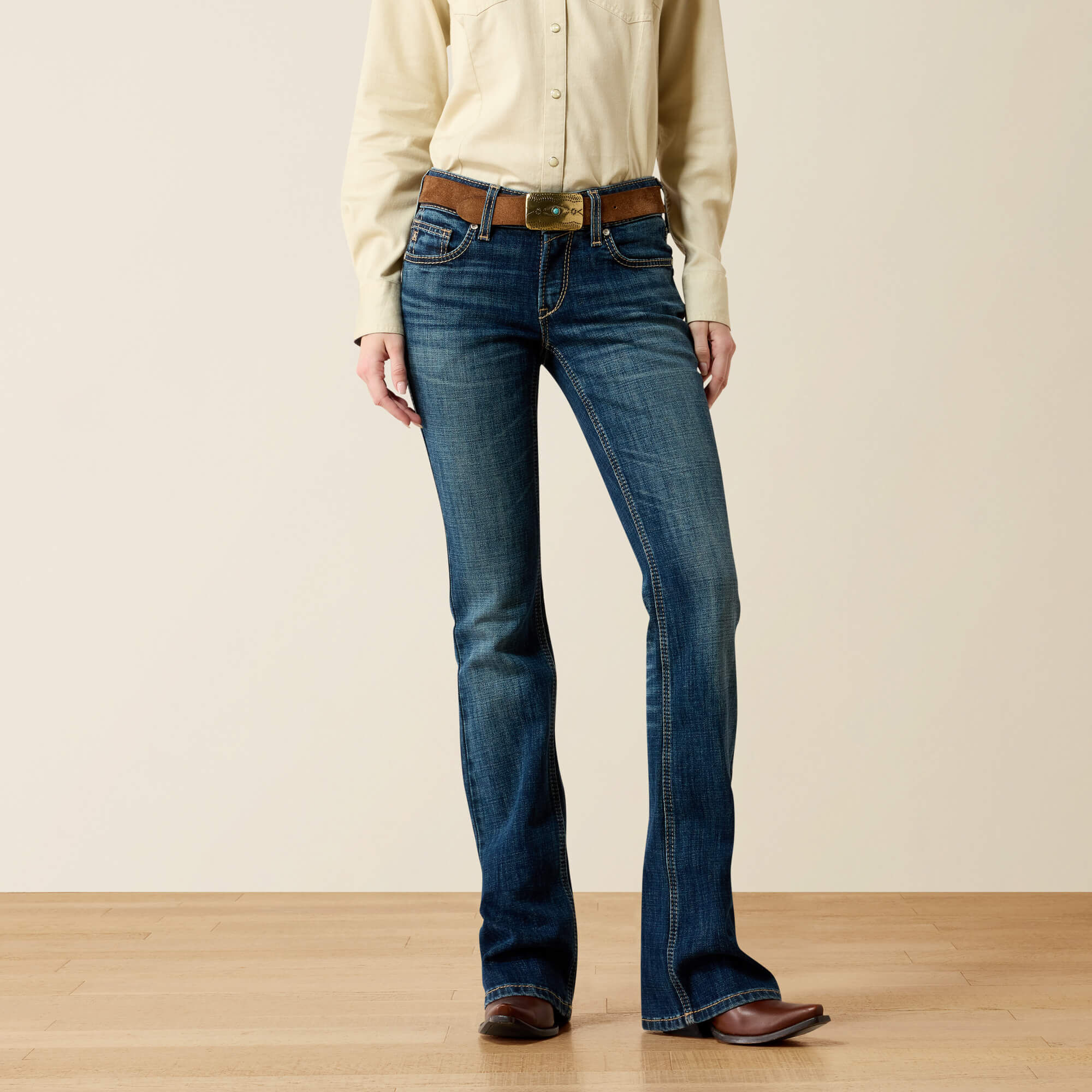 Mid Rise Fiona Boot Cut Jeans