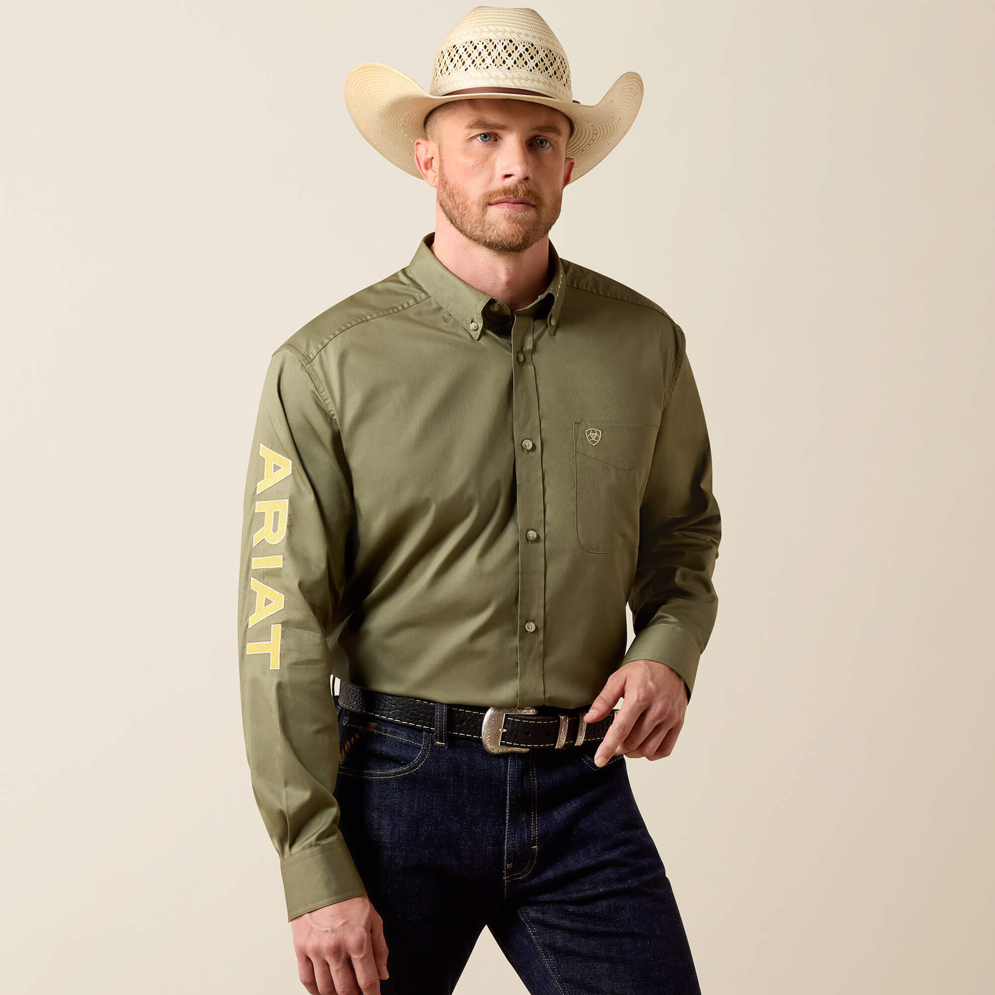 Team Logo Lightweight Twill Classic Fit Shirt